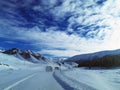 Snow Highway in Winter